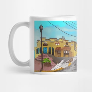 Store front in Old Town, Albuquerque New Mexico Mug